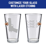 Freedom Sidearm Reserve: M1911 Etched Bullet Glass Collection