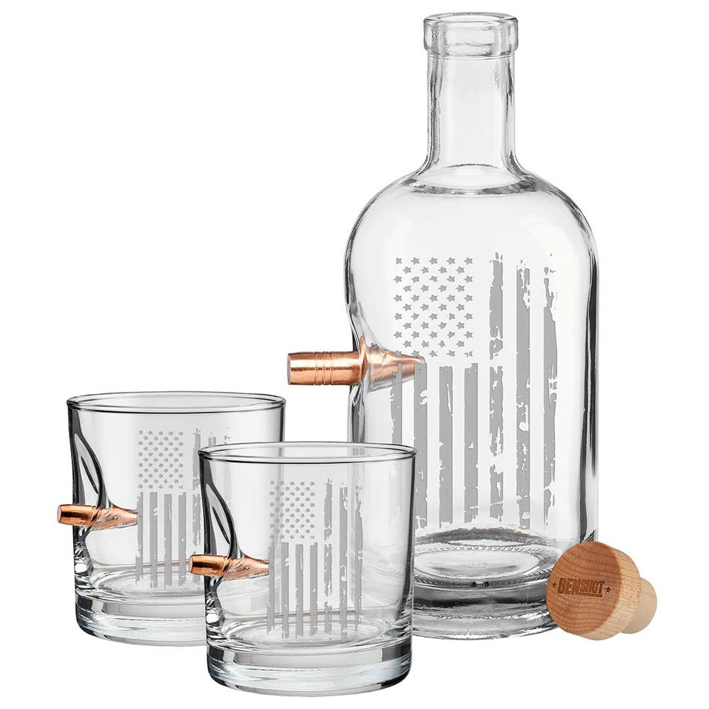 Whiskey Decanter and Rocks Glass Set (2 Styles)